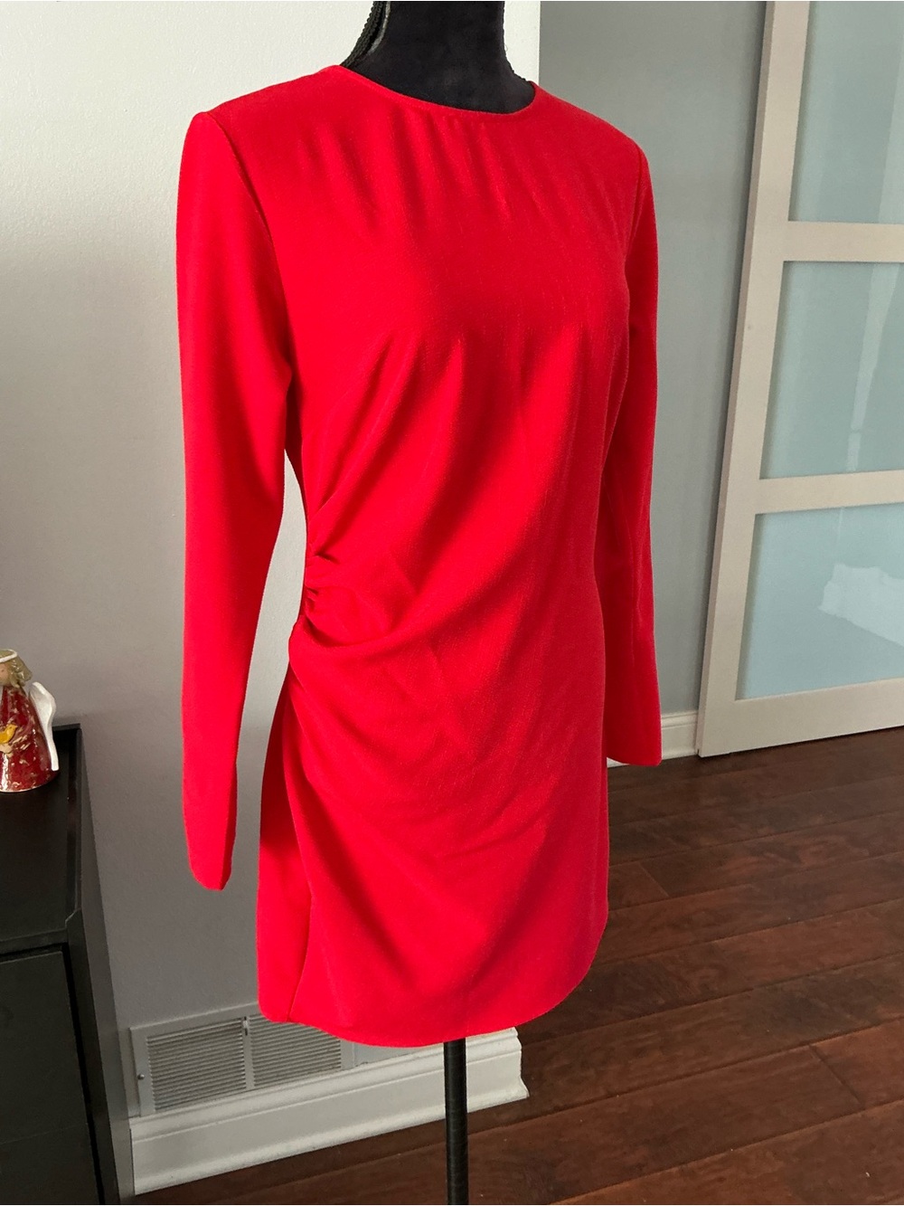 H&M Long-Sleeve Red Sheath Dress❤️❤️